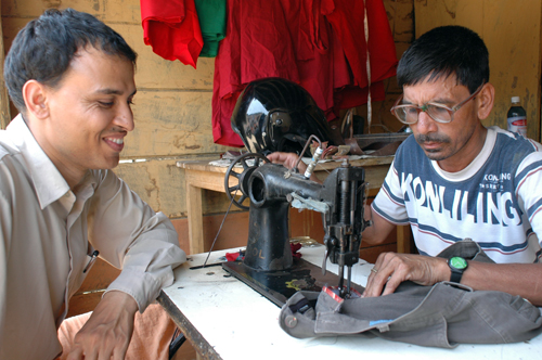 Dr. Paudel and tailor